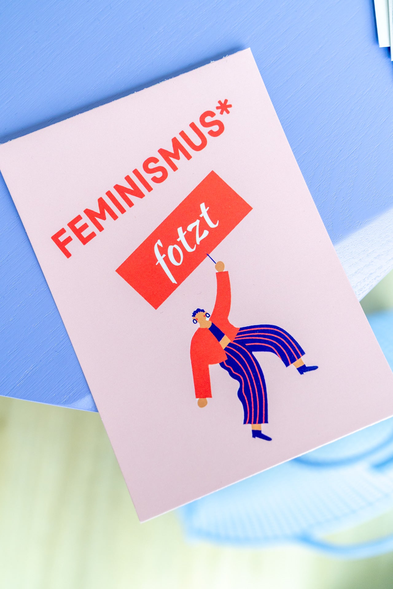 Feminismus* fotzt | Postkarte
