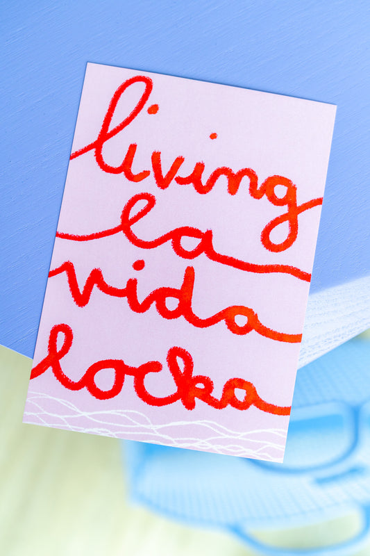 living la vida locka | Postkarte