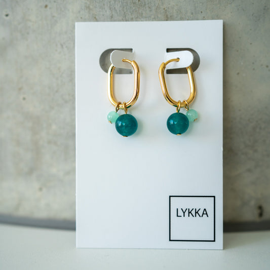 LYKKA Ohrringe "oval bubbles" gold|silber | verschied. Farben