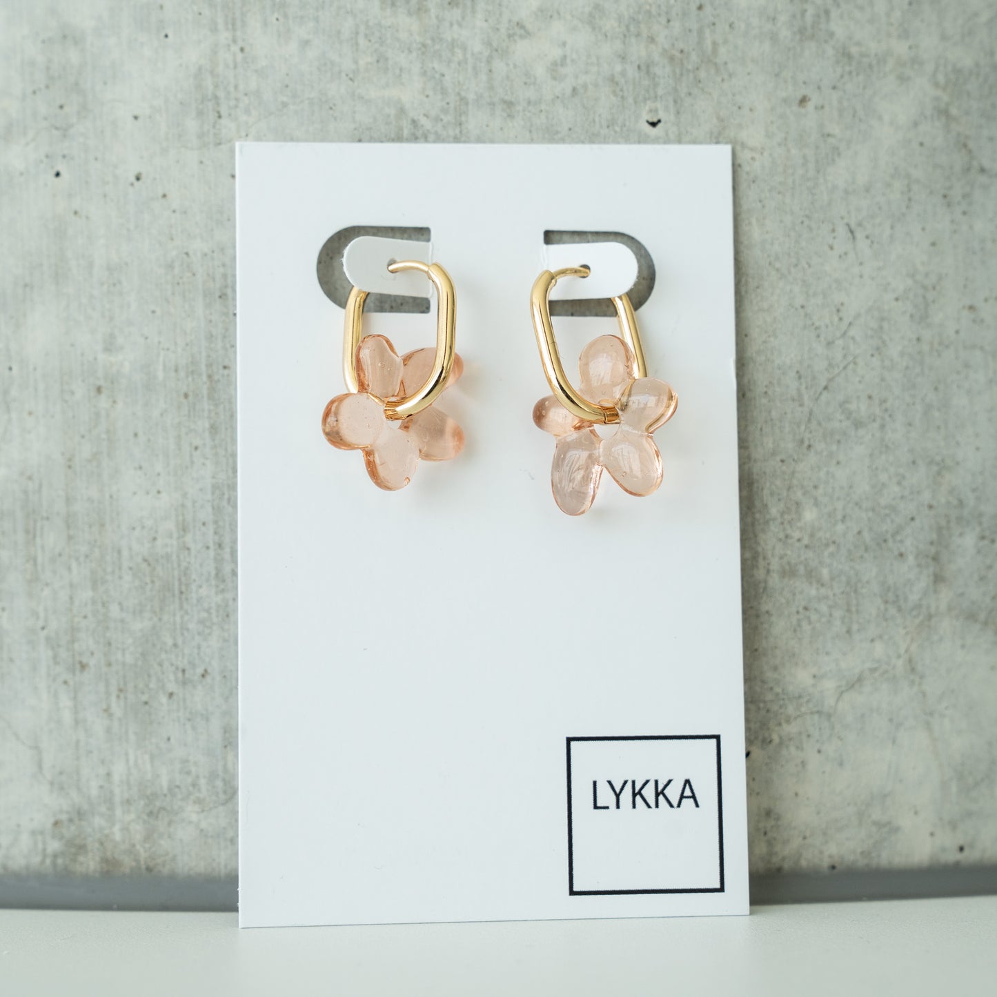 LYKKA Ohrringe "oval blossom" - gold|silber | versch. Farben