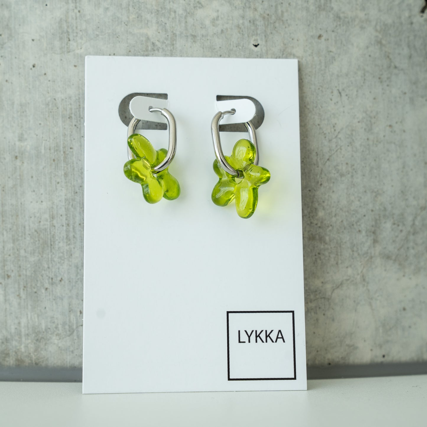 LYKKA Ohrringe "oval blossom" - gold|silber | versch. Farben