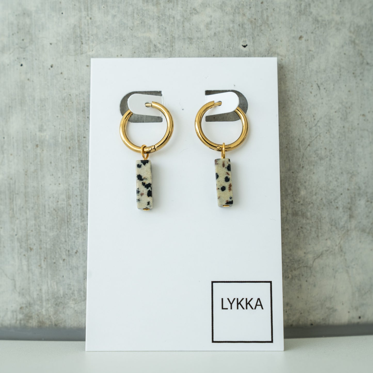 LYKKA Ohrringe "collumn" - gold|silber | verschied. Farben