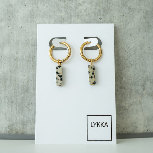 LYKKA Ohrringe "collumn" - gold|silber | verschied. Farben