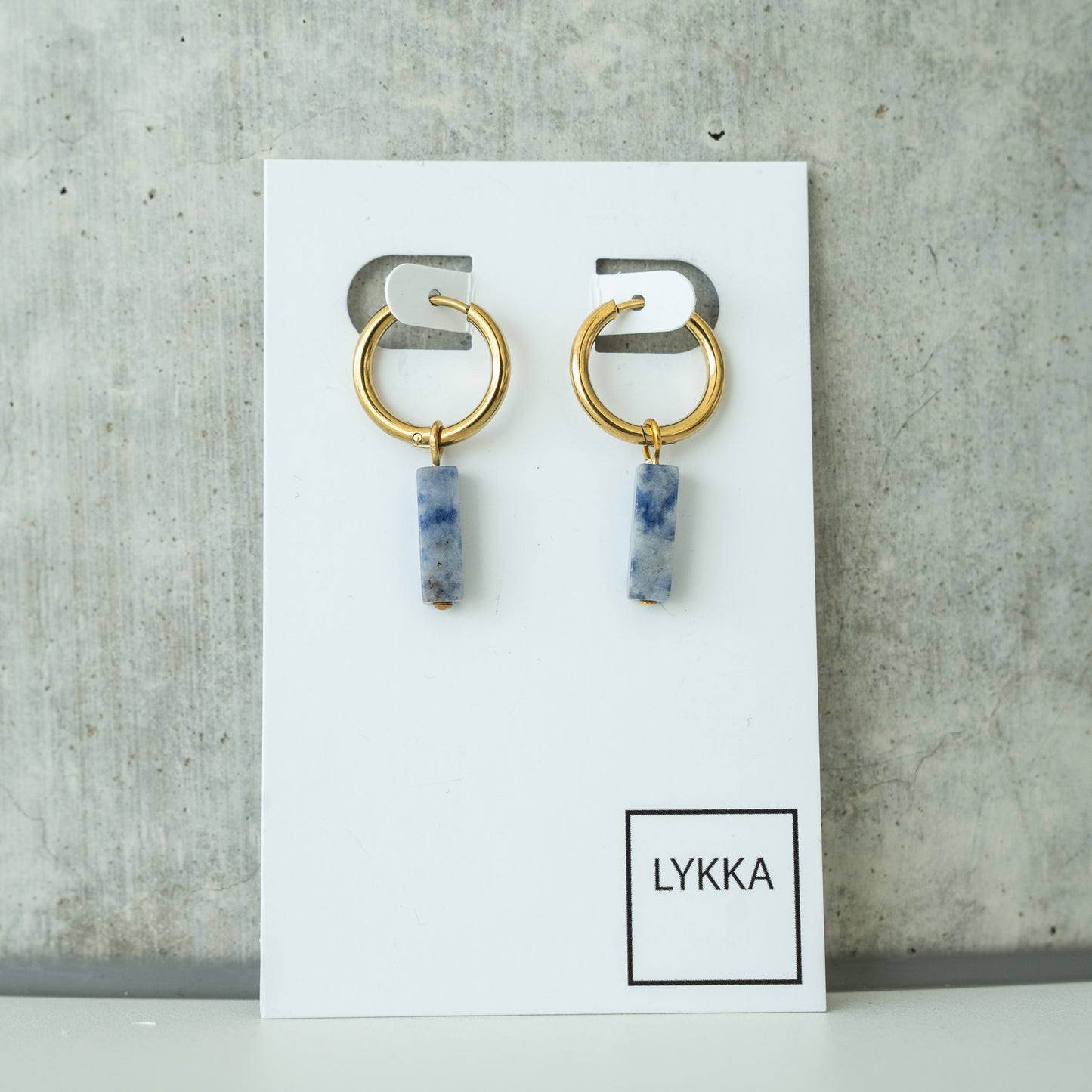 LYKKA Ohrringe "collumn" - gold|silber | verschied. Farben