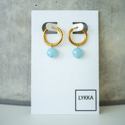 gold | hellblau linse