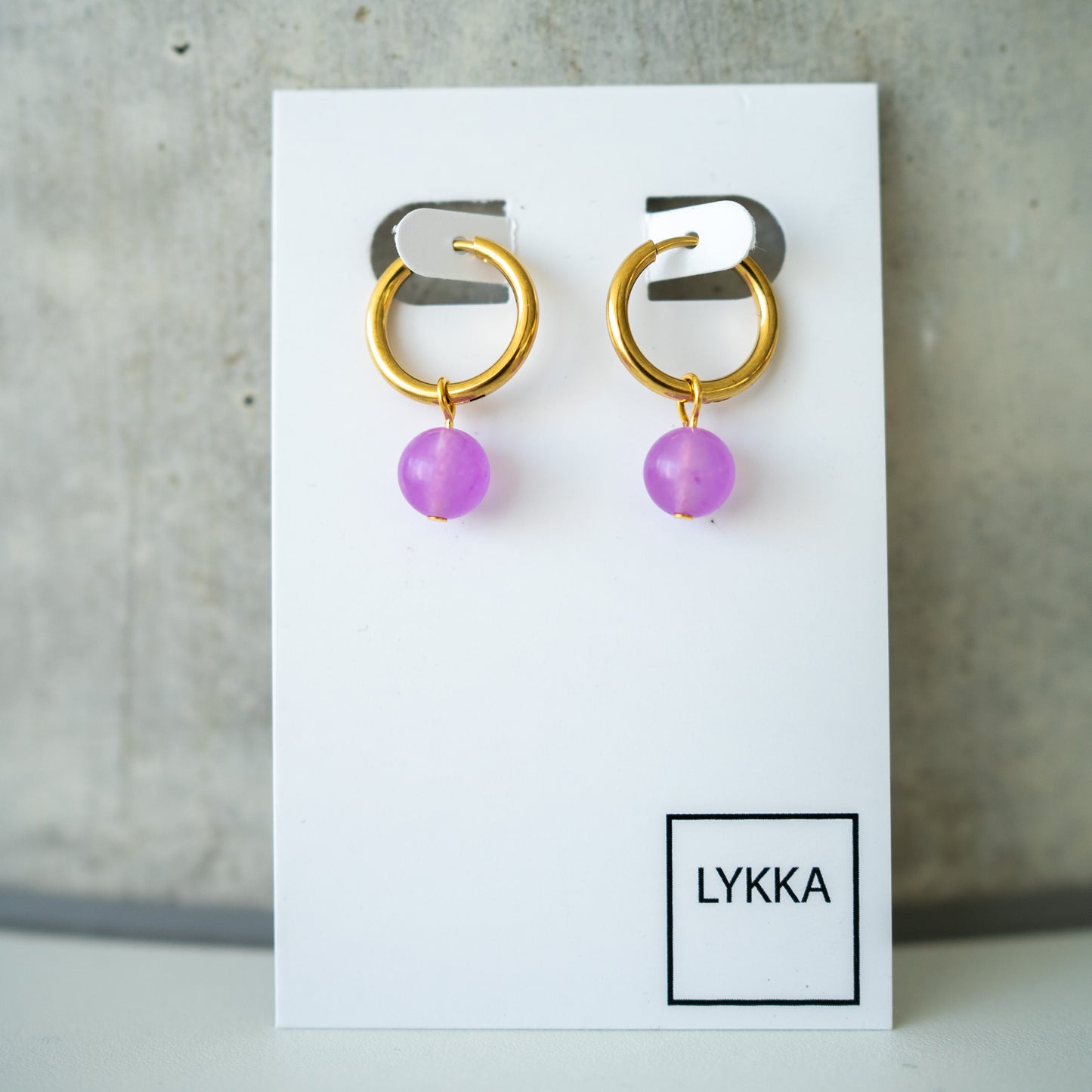 LYKKA Ohrringe "Circle" - gold|silver | verschiedene Farben