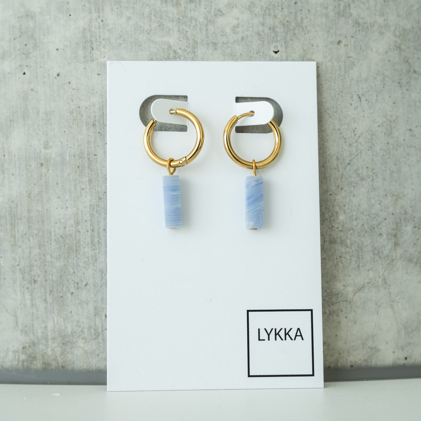 LYKKA Ohrringe "collumn" - gold|silber | verschied. Farben