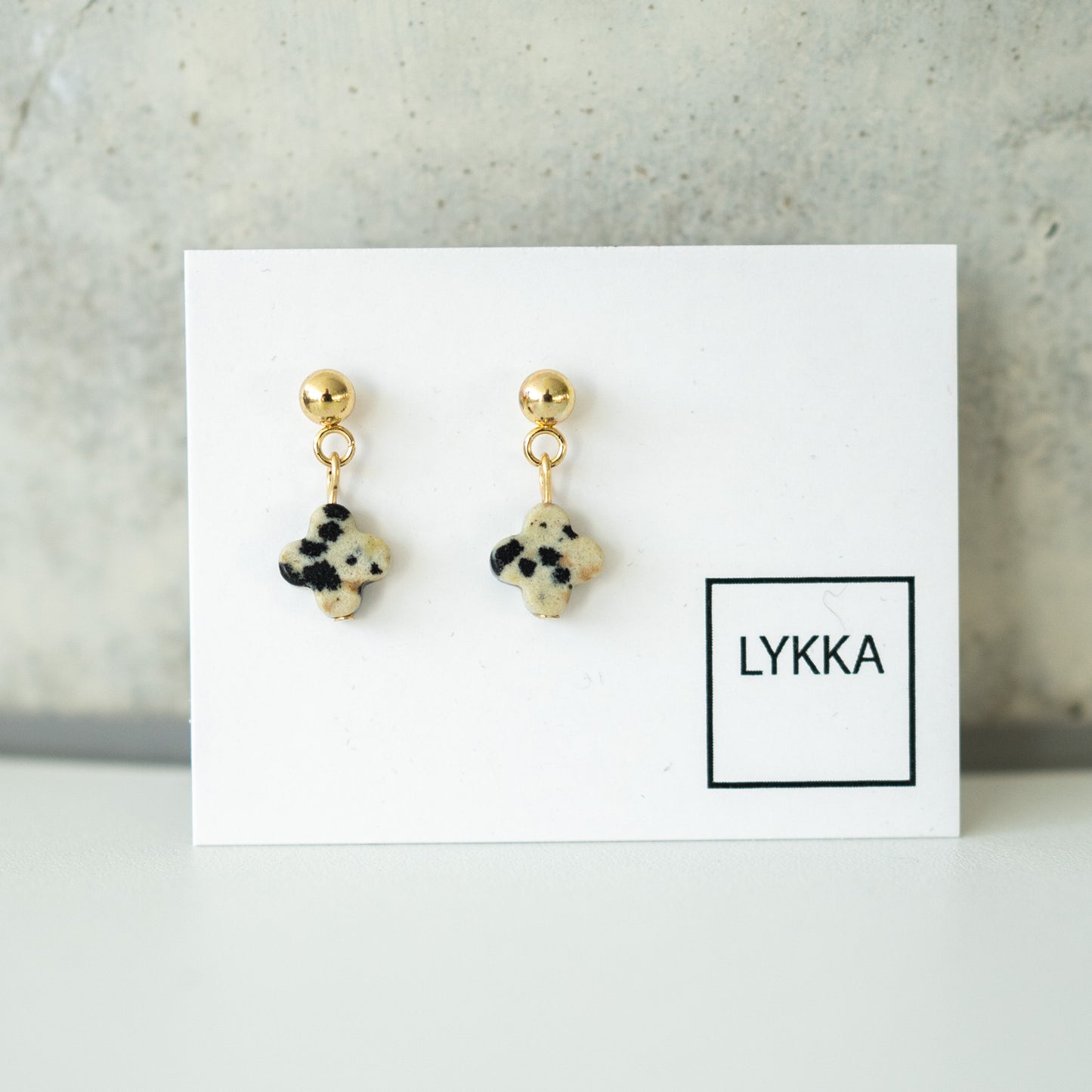 LYKKA Ohrringe "dot stud" gold|silber | versch. Farben