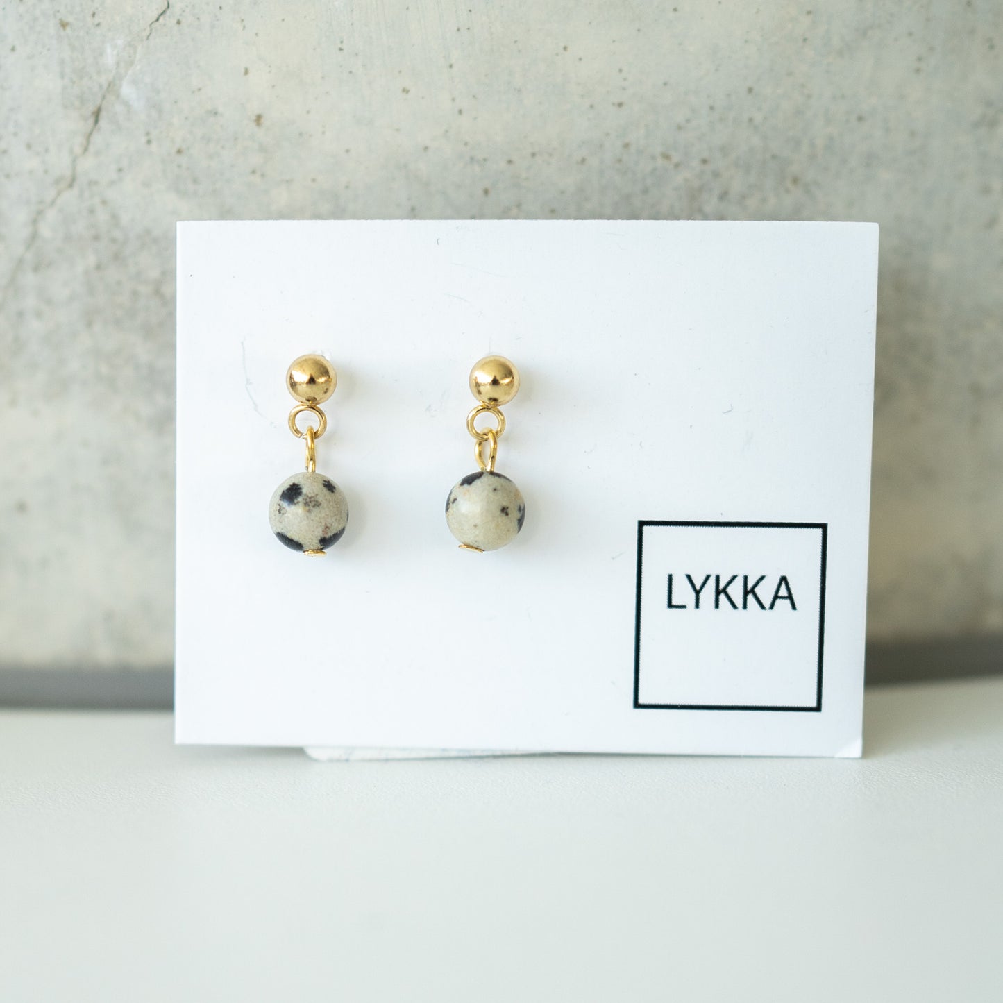 LYKKA Ohrringe "dot stud" gold|silber | versch. Farben