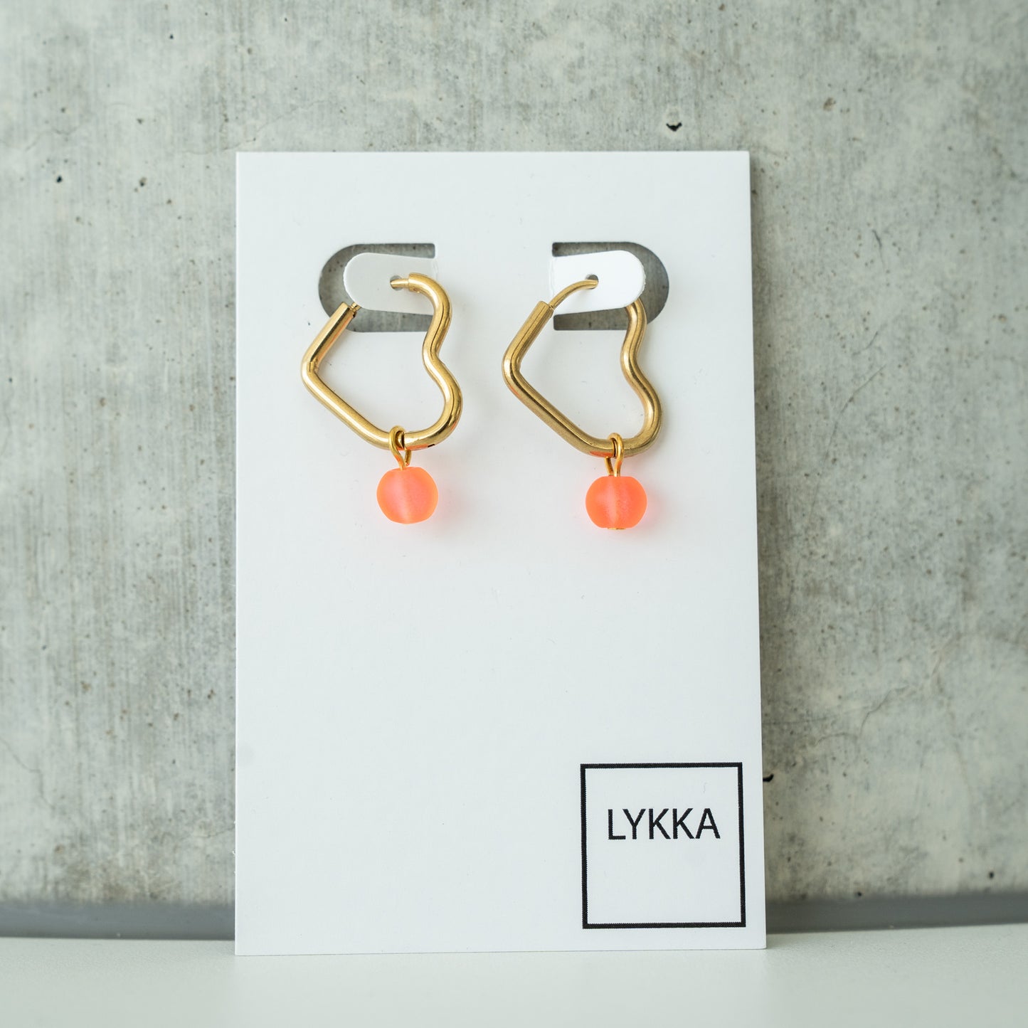 LYKKA Ohrringe "heart" | versch. Farben