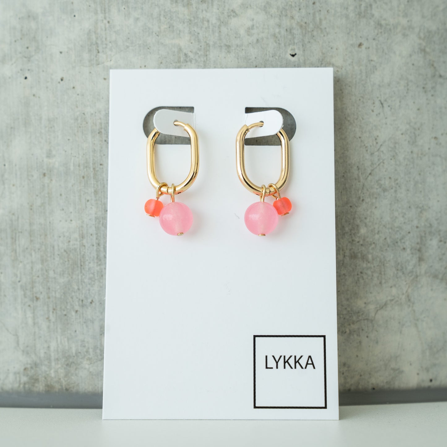 LYKKA Ohrringe "oval bubbles" gold|silber | verschied. Farben