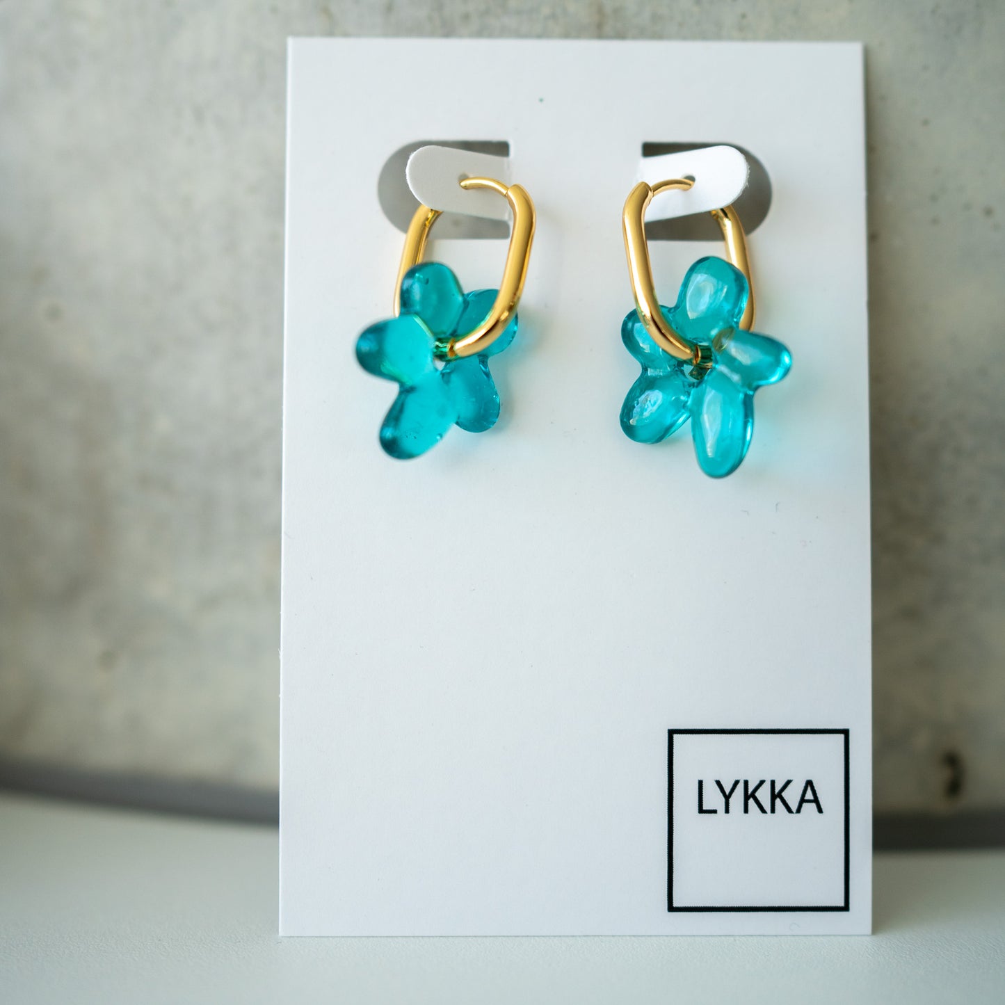 LYKKA Ohrringe "oval blossom" - gold|silber | versch. Farben