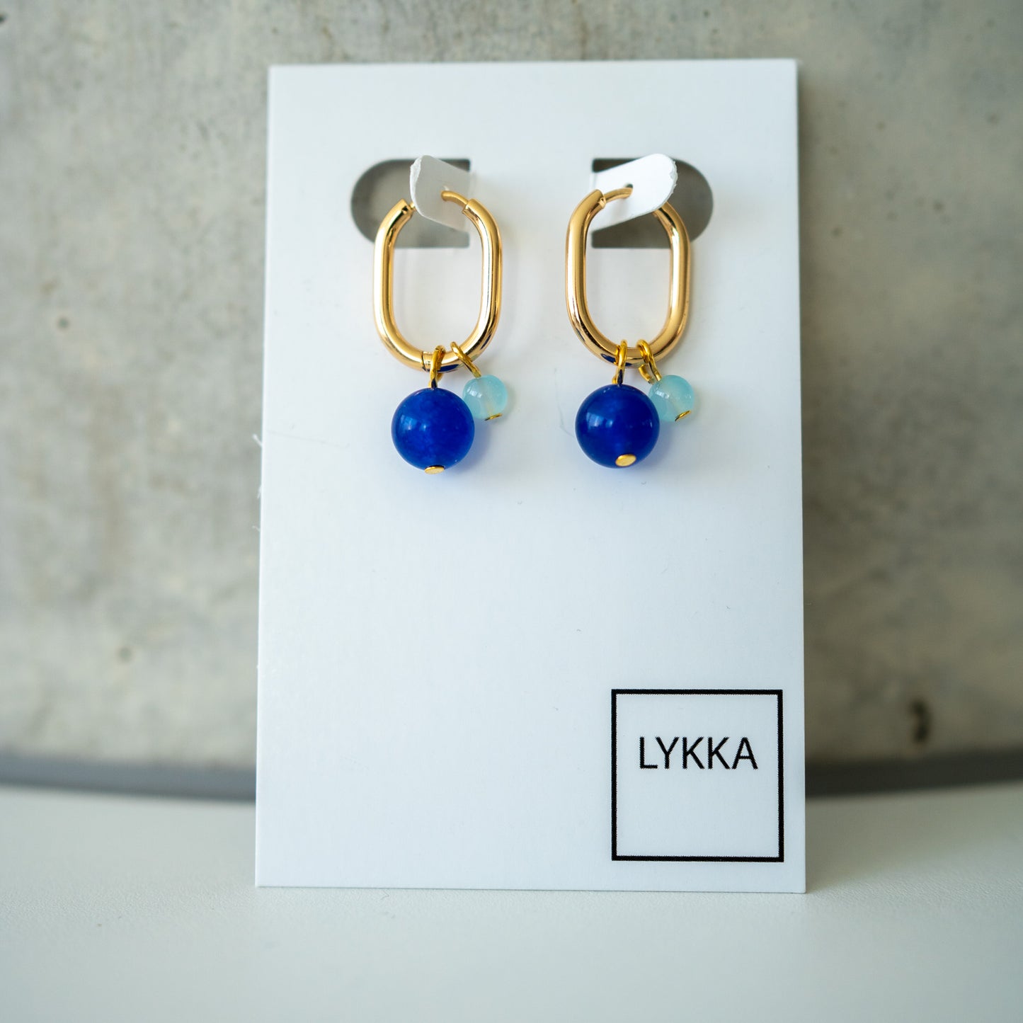 LYKKA Ohrringe "oval bubbles" gold|silber | verschied. Farben