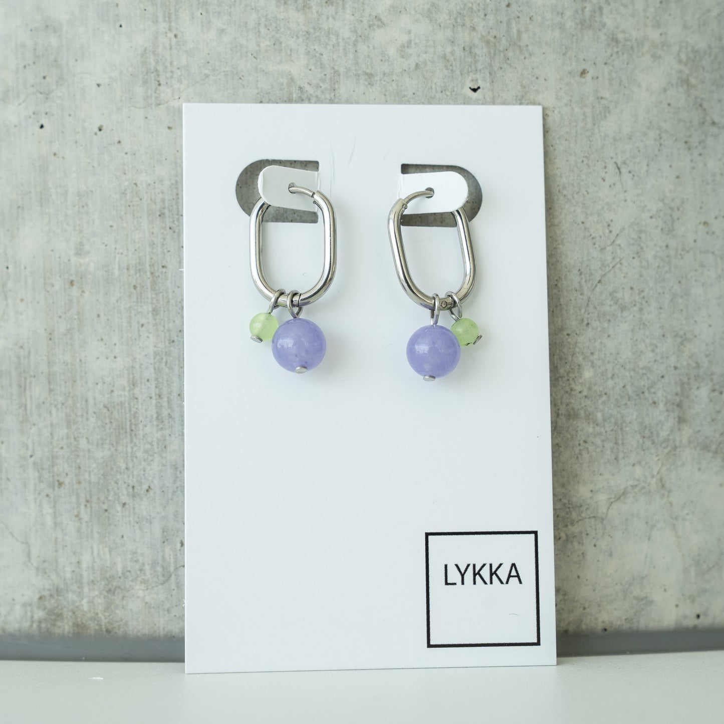 LYKKA Ohrringe "oval bubbles" gold|silber | verschied. Farben