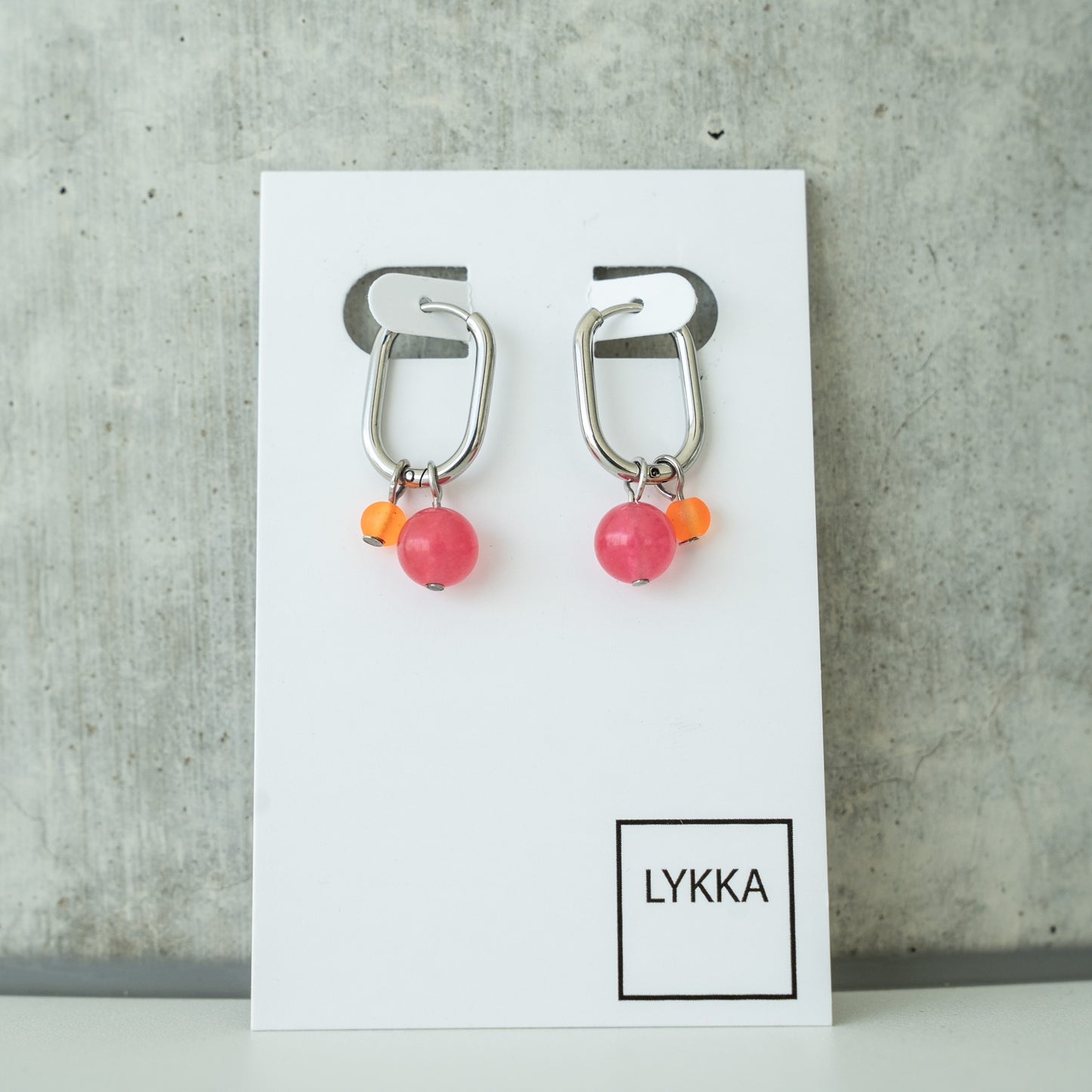 LYKKA Ohrringe "oval bubbles" gold|silber | verschied. Farben