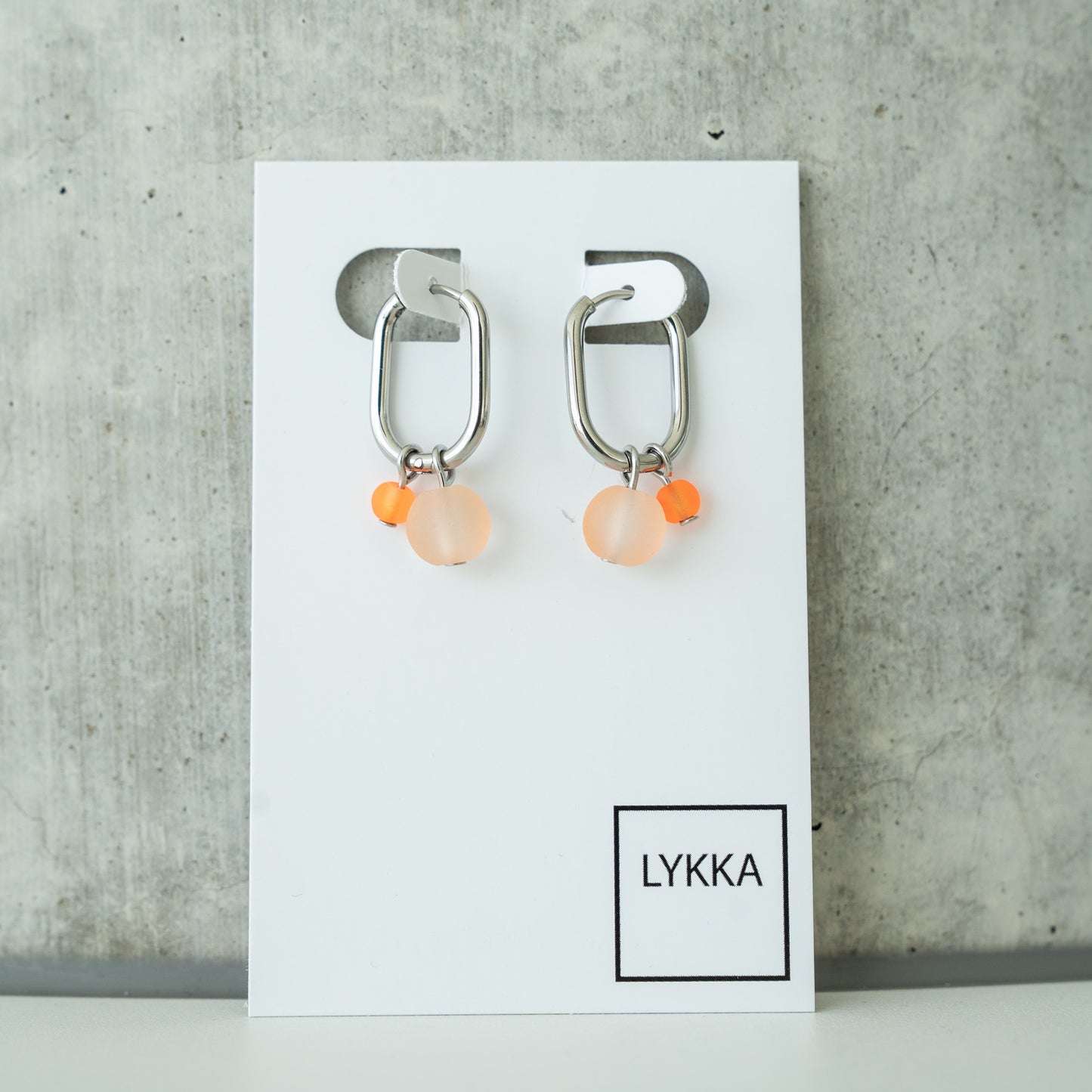 LYKKA Ohrringe "oval bubbles" gold|silber | verschied. Farben