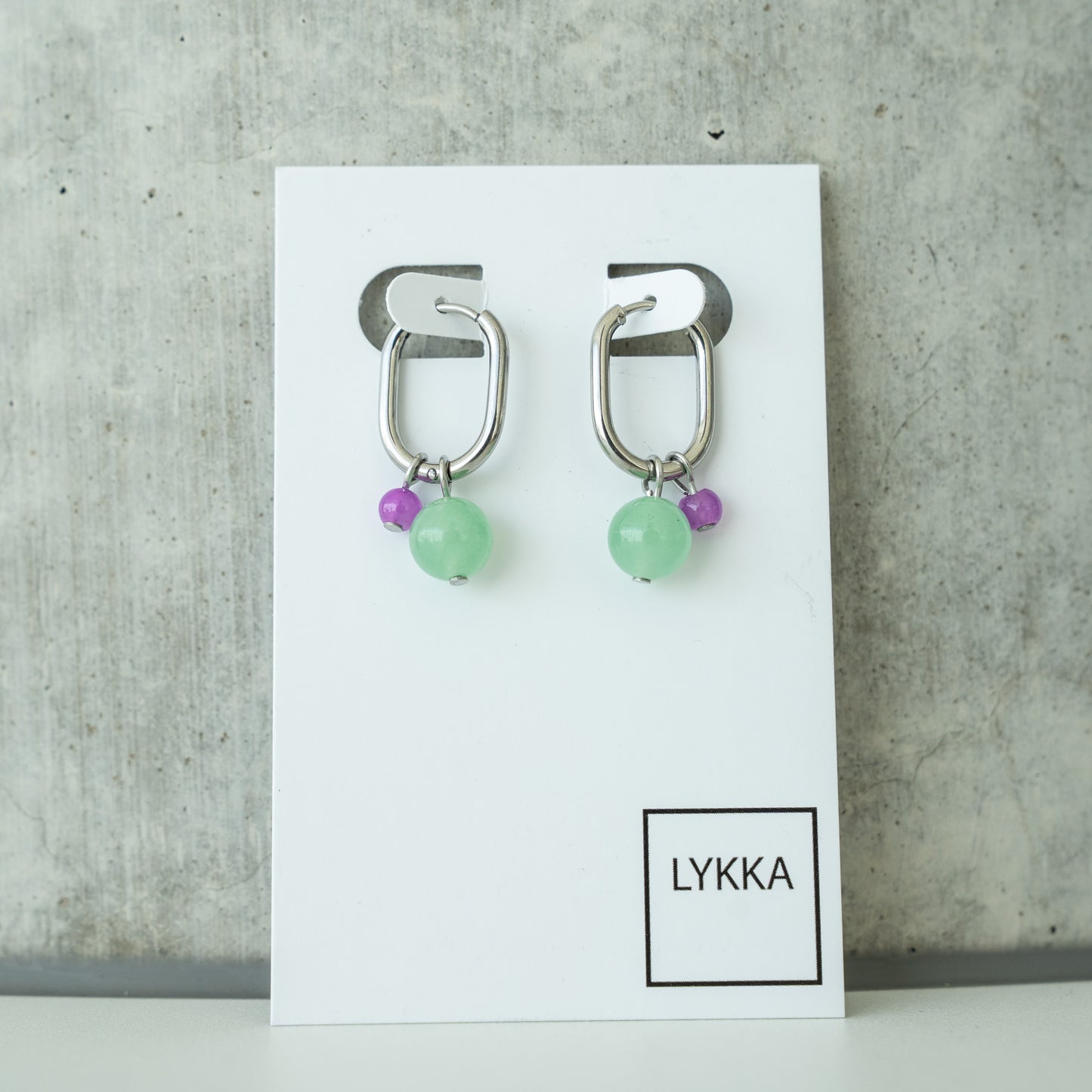 LYKKA Ohrringe "oval bubbles" gold|silber | verschied. Farben
