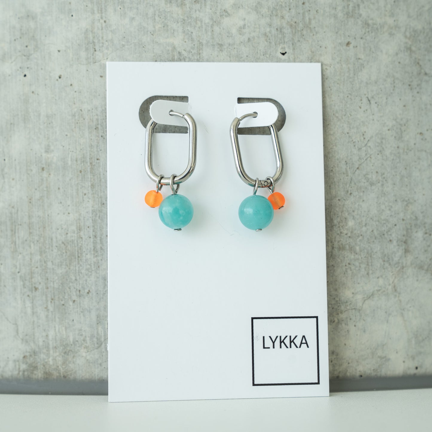 LYKKA Ohrringe "oval bubbles" gold|silber | verschied. Farben