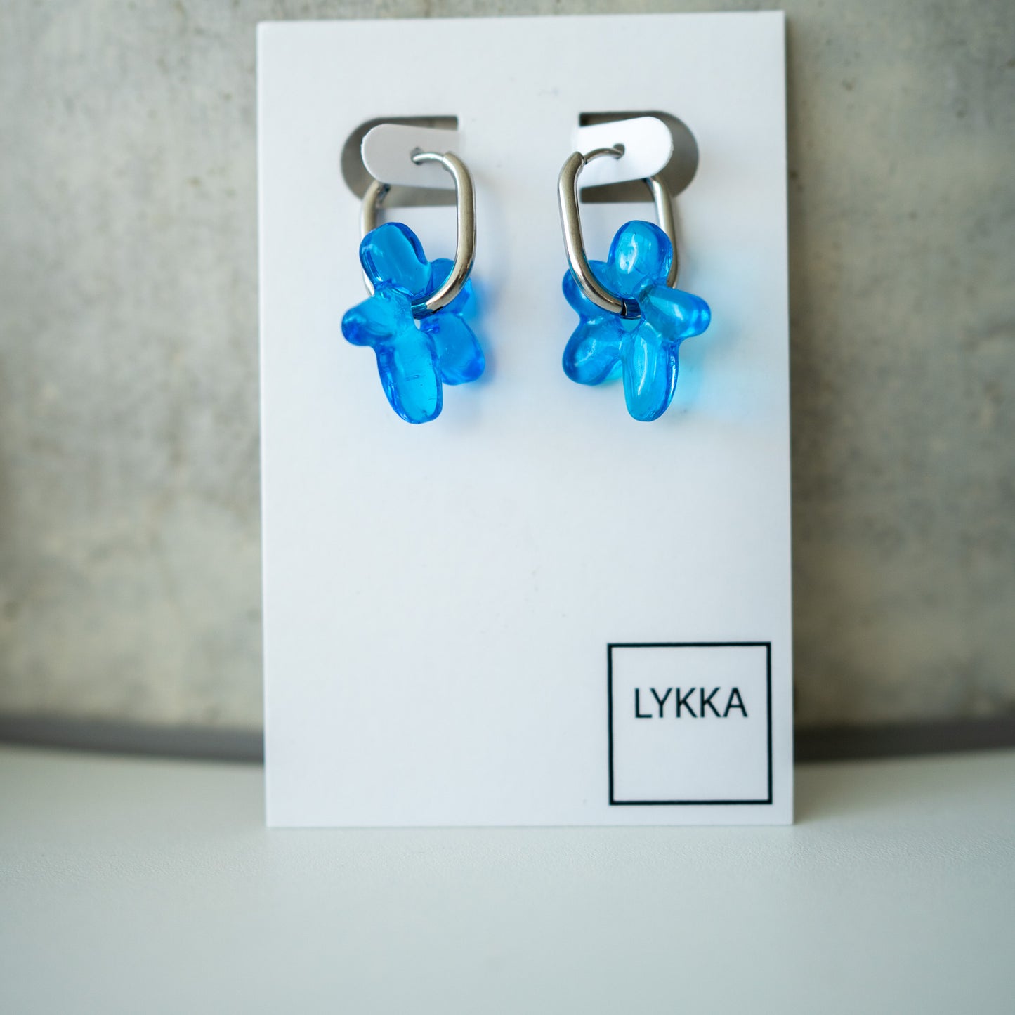 LYKKA Ohrringe "oval blossom" - gold|silber | versch. Farben