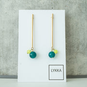 gold | petrol lime
