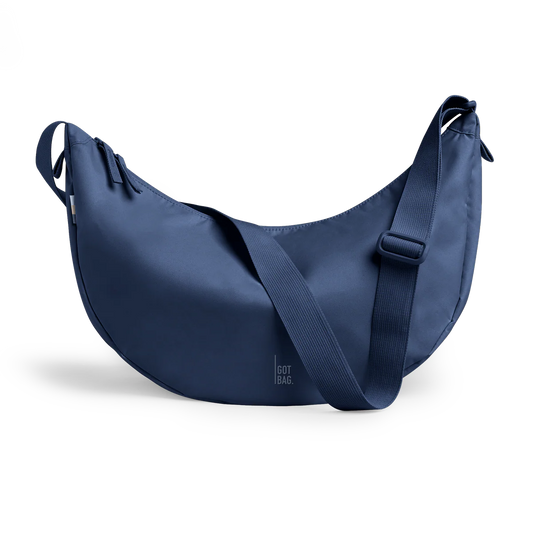 moon bag large | monochrome deep ocean