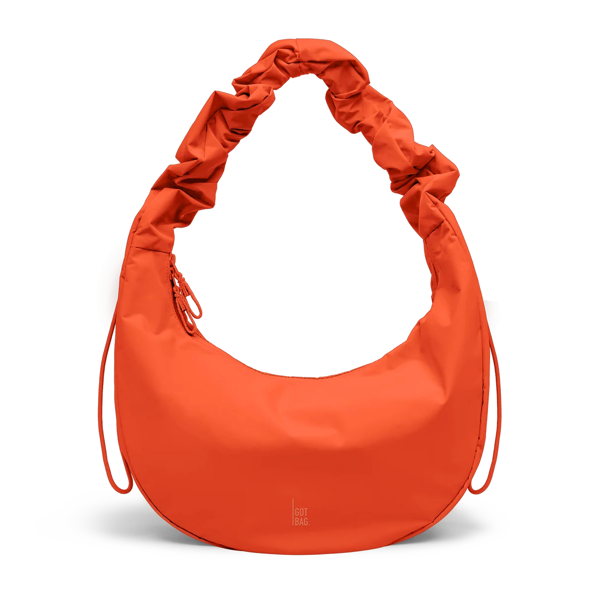 MOON BAG RUFFLE, hot coral