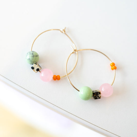 Ohrring NIA | rose/orange