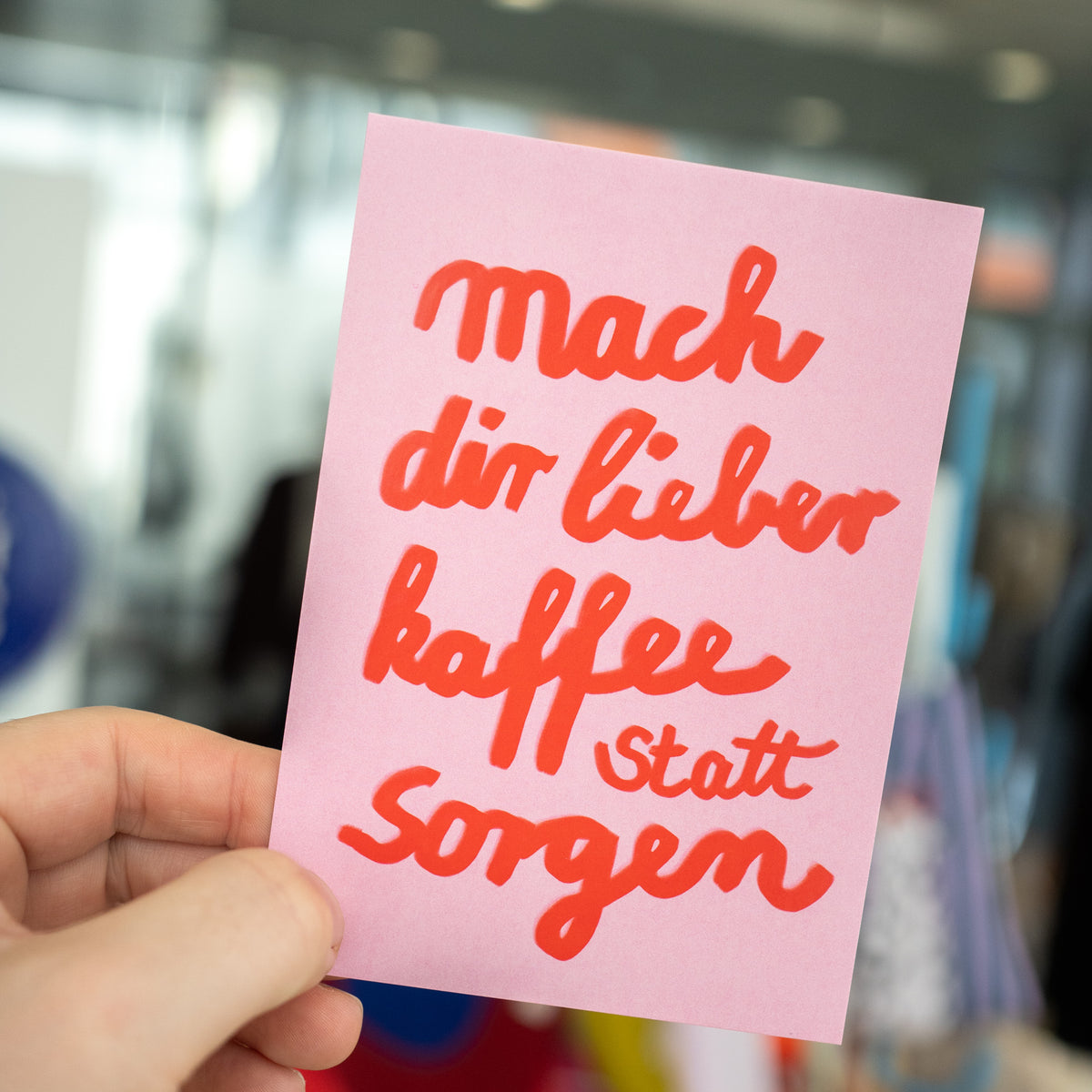 Mach lieber Kaffee | Postkarte