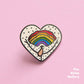 Emaille Pin | Happy Pride Vulva | rosa