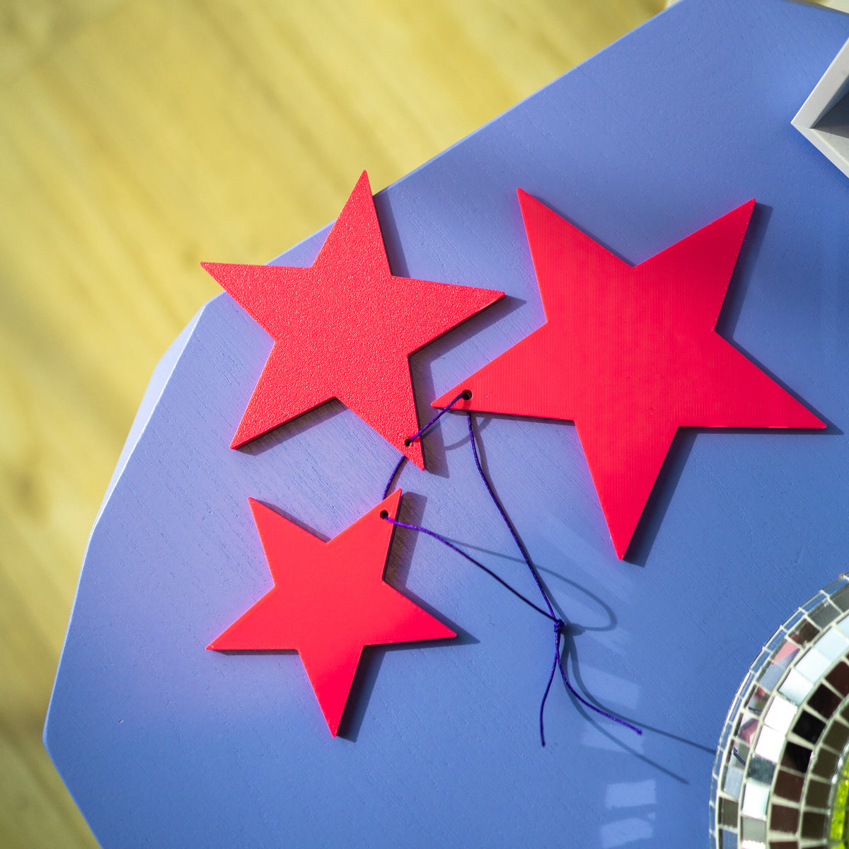 Sternentrio, 3D Druck | neonpink