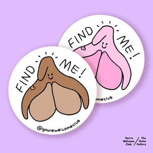 Sticker | Find me! Clitoris | versch. Farben