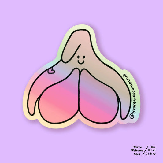 Sticker | Rainbow Clitoris | holografisch