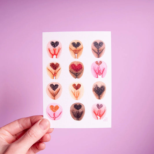 Pubic Heart Vulva | Postkarte (Kopie)