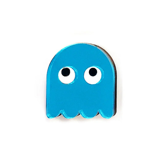 Brosche | ghost mirrored blue