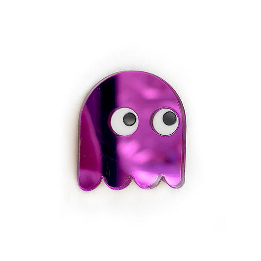 Brosche | ghost mirrored purple