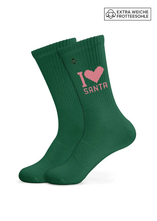 I Love Santa | Weihnachtssocken