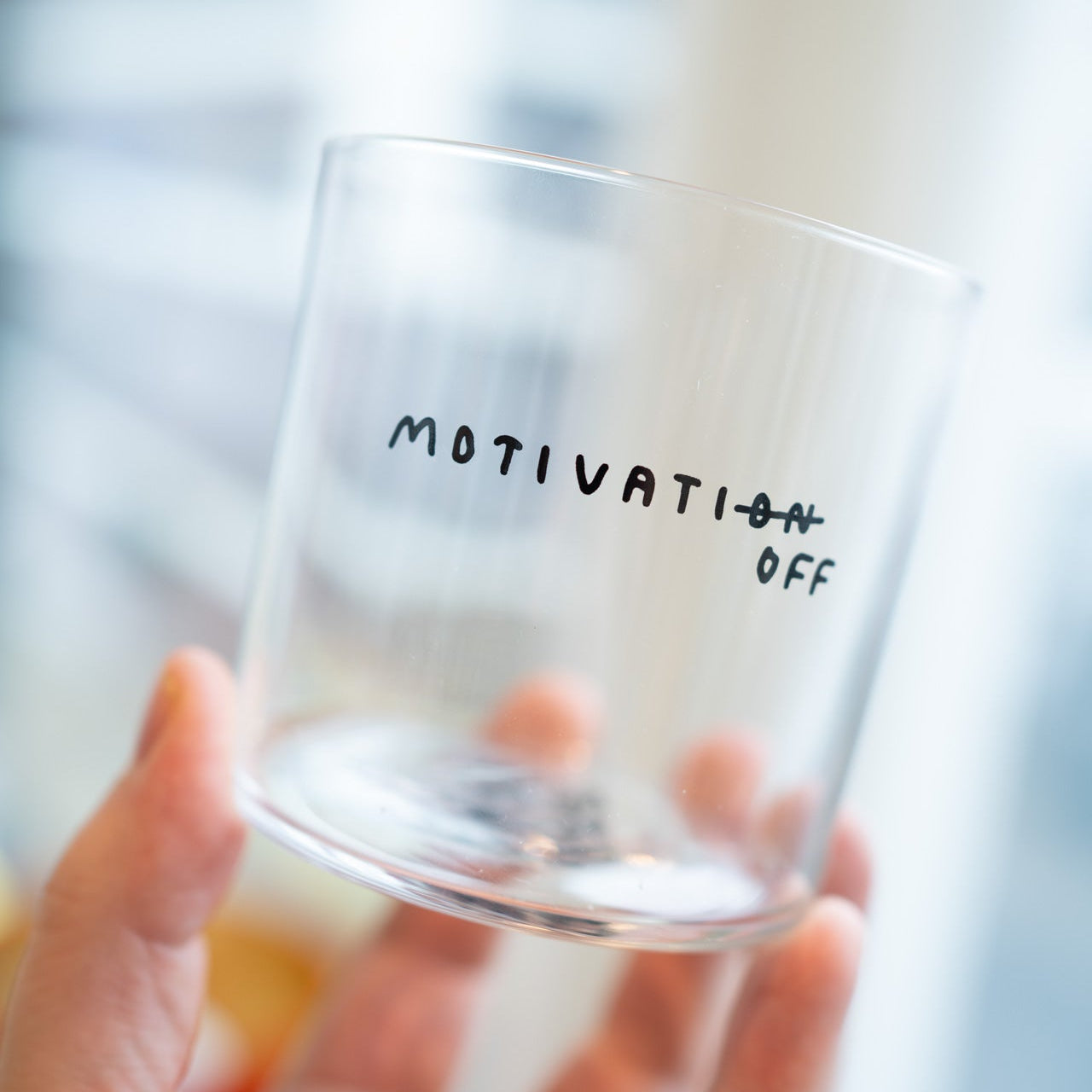 Trinkglas "Motivation Off" - Medium