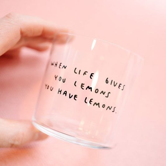 Trinkglas "When life gives you lemons" - Medium