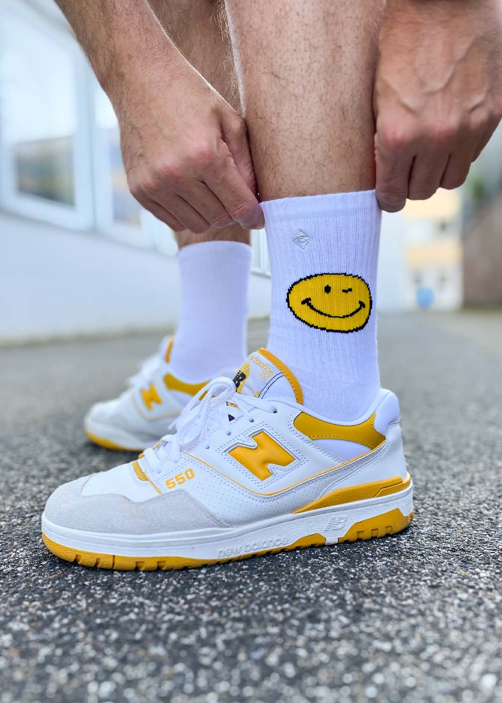 Yellow Smile | Tennissocken