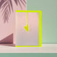 hang me happy * heart neon gelb