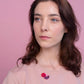 Brosche | fettibrooch rasperry delight