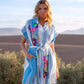 Kurzes besticktes Hemdkleid Saga
