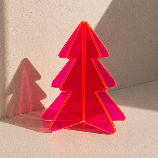 3D Acryl-Tannenbaum | Neonpink