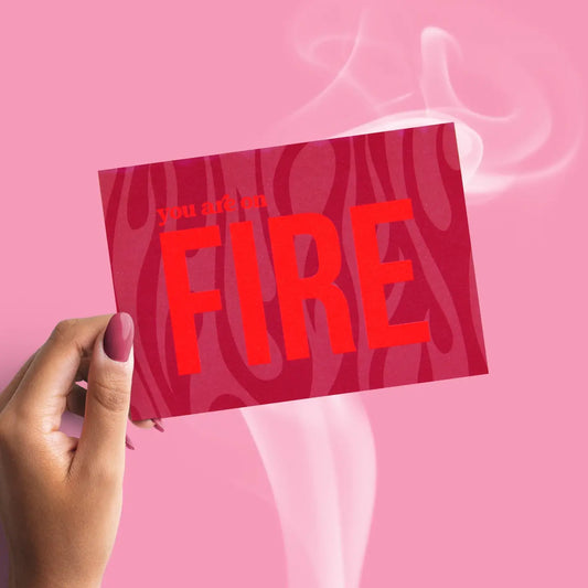 You are on fire | Postkarte