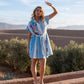 Kurzes besticktes Hemdkleid Saga