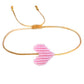 Love Ibiza Armband gold mit rosa Herz - handmade