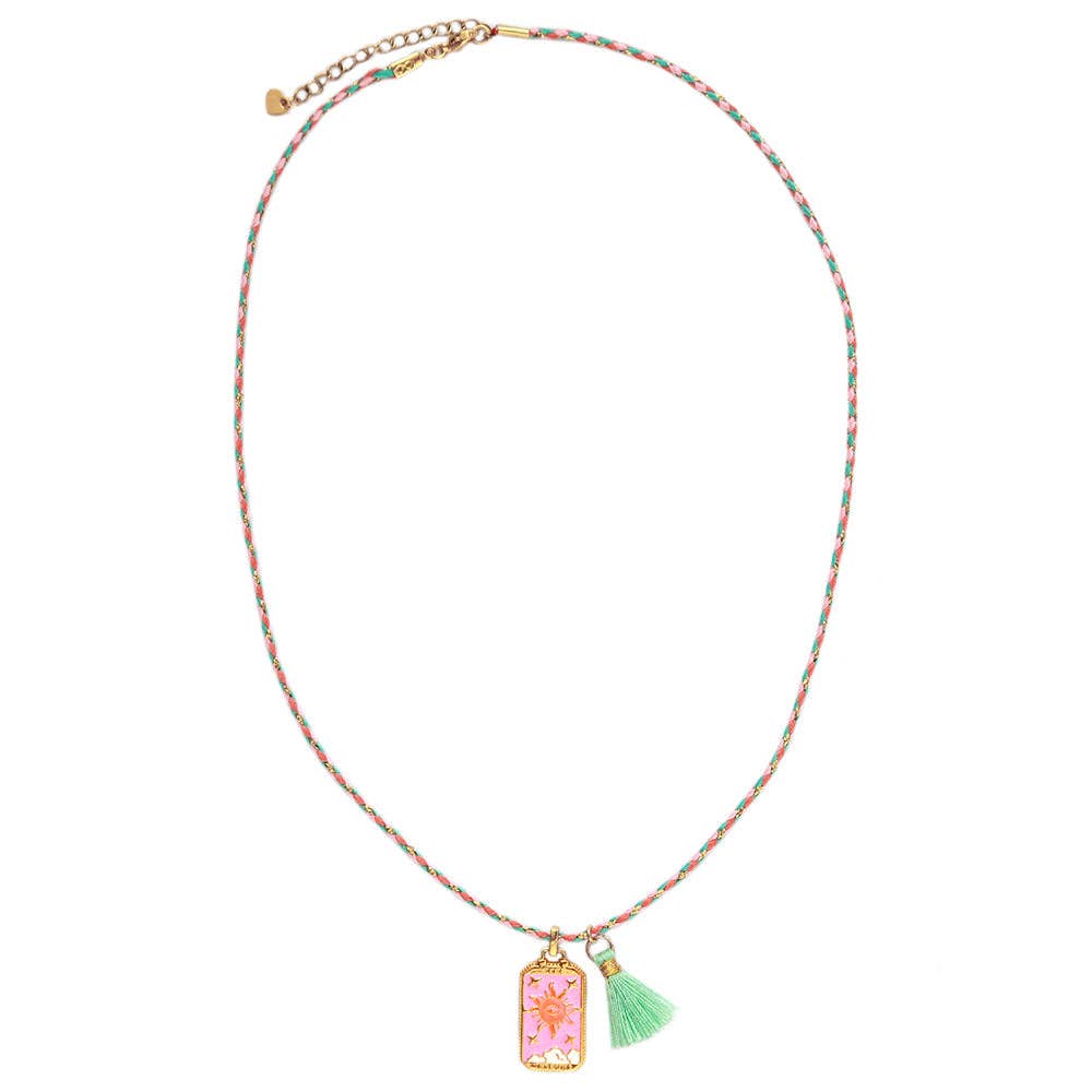 Love Ibiza Kette mit Gypsy-Amulett in Sonnenform - handmade