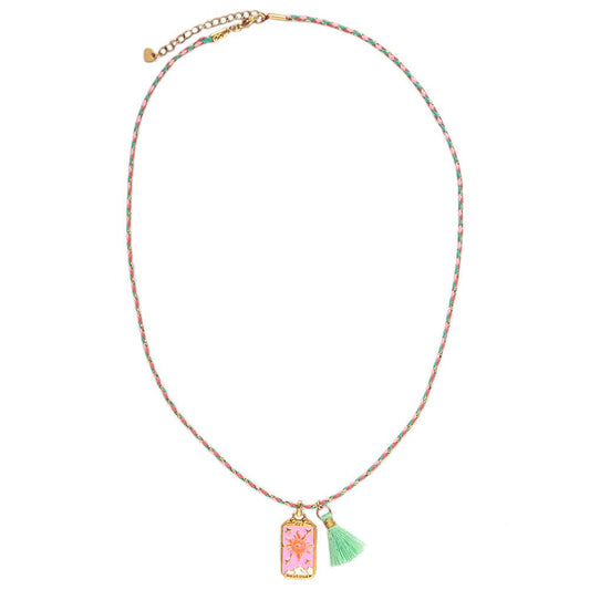 Love Ibiza Kette mit Gypsy-Amulett in Sonnenform - handmade