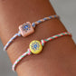 Armband "Evil Eye" blush - handmade