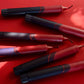 Dip Dye Kerze | weinrot-schwarz-bioglitter